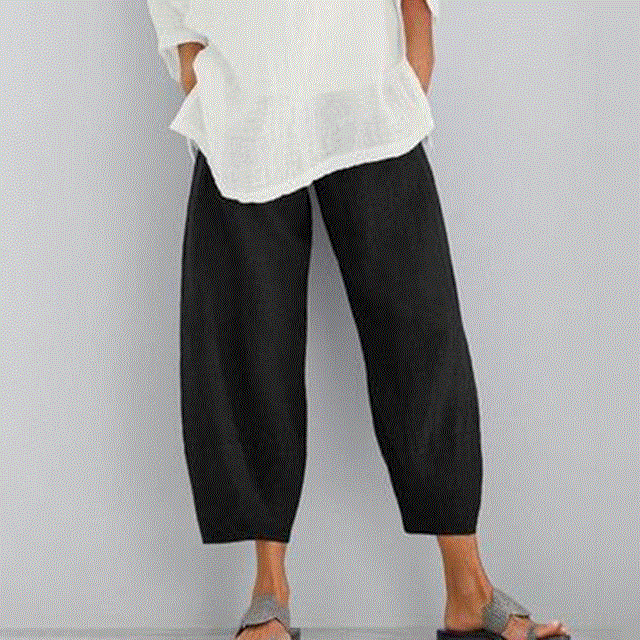 2021 High quality Women Casual Harem Pants Summer Elastic Waist Wide Leg Pants Vintage Floral Printed Trousers Female Loose Pantalon Plus Size