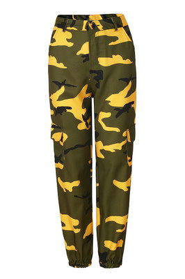2021 High quality Women Camouflage Pants Cargo Trousers Casual Pockets Long Pants High Quality Hip Hop Pants 7 Color
