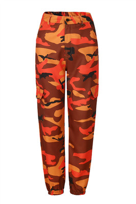 2021 High quality Women Camouflage Pants Cargo Trousers Casual Pockets Long Pants High Quality Hip Hop Pants 7 Color