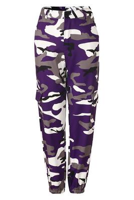2021 High quality Women Camouflage Pants Cargo Trousers Casual Pockets Long Pants High Quality Hip Hop Pants 7 Color