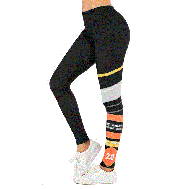 2021 High quality Sexy Women Legging leaf Printing Fitness leggins Fashion Slim legins High Waist Leggings Woman Pants