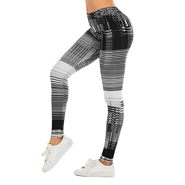 2021 High quality Sexy Women Legging leaf Printing Fitness leggins Fashion Slim legins High Waist Leggings Woman Pants