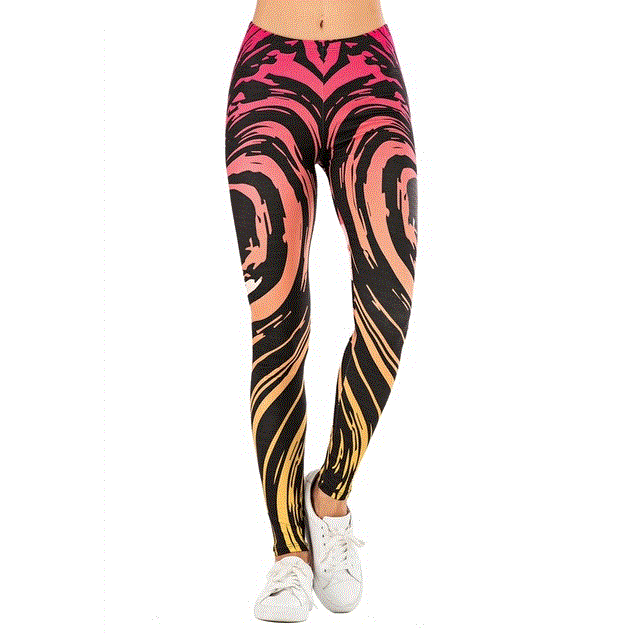 2021 High quality Sexy Women Legging leaf Printing Fitness leggins Fashion Slim legins High Waist Leggings Woman Pants