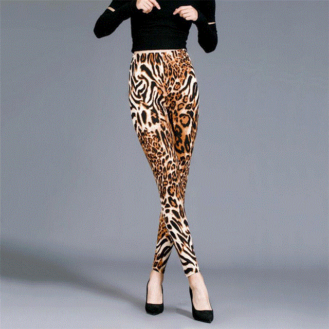 2021 High quality Graffiti Leggings Floral Patterned Print Leggings For Women Sale Elastic Design Vintage Leggings