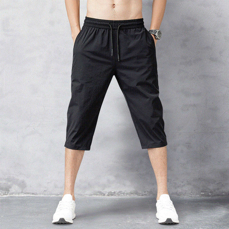 2021 High quality Men Shorts Summer Breeches Thin Nylon 3/4 Length Trouser Male Bermuda Board Quick Drying Beach Short
