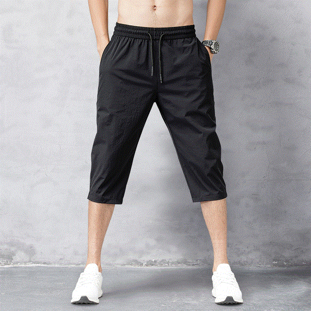 2021 High quality Men Shorts Summer Breeches Thin Nylon 3/4 Length Trouser Male Bermuda Board Quick Drying Beach Short