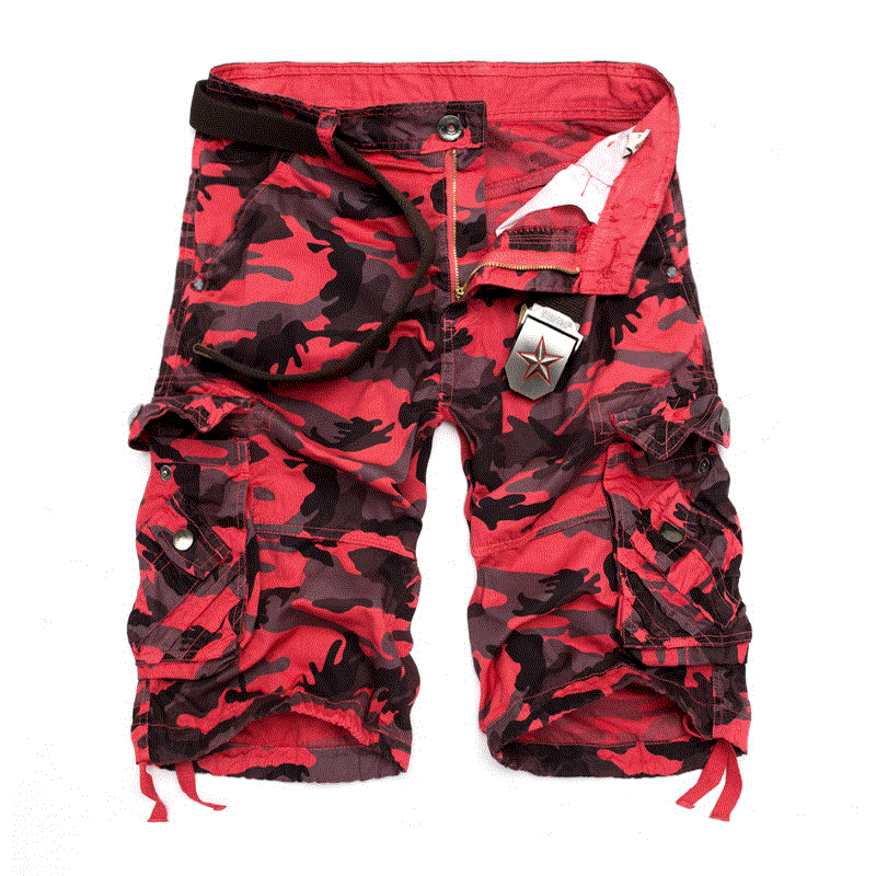 2021 High quality US Size New Men Shorts Camouflage Loose Cargo Cool Summer Military Camo Short Pants Homme Male Short