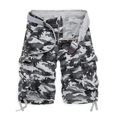 2021 High quality US Size New Men Shorts Camouflage Loose Cargo Cool Summer Military Camo Short Pants Homme Male Short