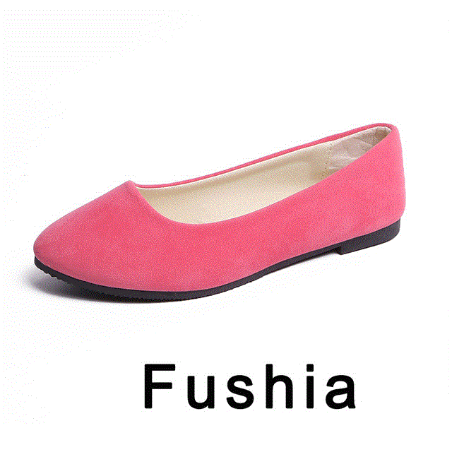 2021 High quality New Spring Shoes Women Flat Shoes  European Style Loafers Round Toe Casual Shoes Plus Size -42