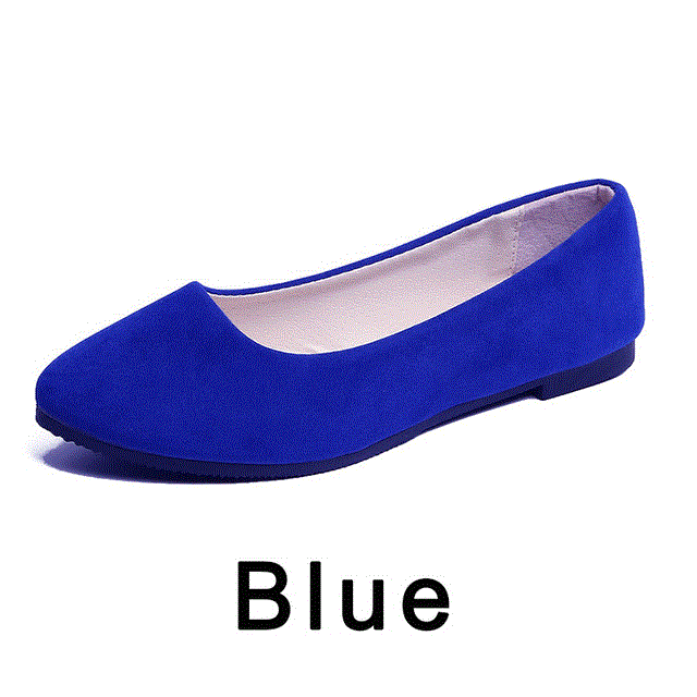 2021 High quality New Spring Shoes Women Flat Shoes  European Style Loafers Round Toe Casual Shoes Plus Size -42