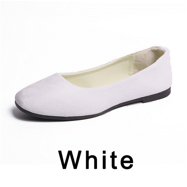 2021 High quality New Spring Shoes Women Flat Shoes  European Style Loafers Round Toe Casual Shoes Plus Size -42
