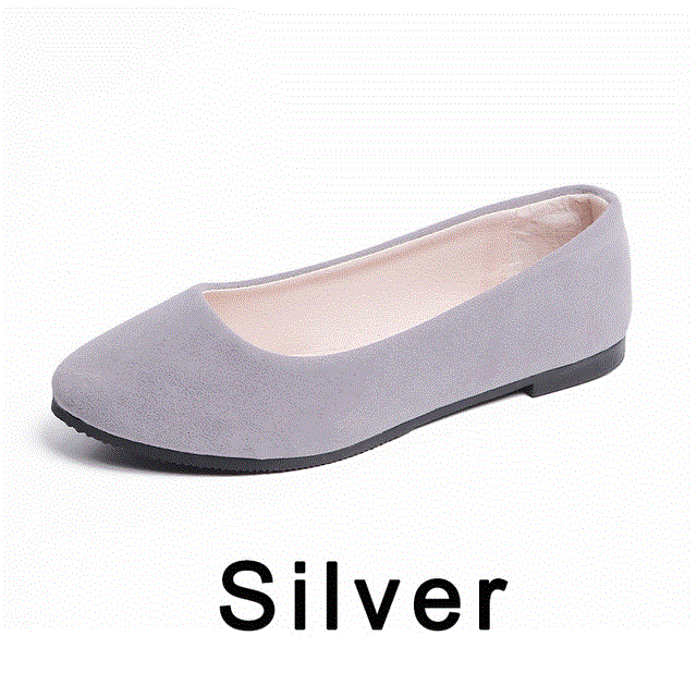 2021 High quality New Spring Shoes Women Flat Shoes  European Style Loafers Round Toe Casual Shoes Plus Size -42