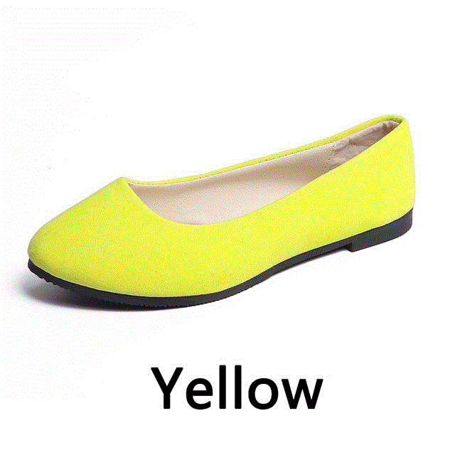 2021 High quality New Spring Shoes Women Flat Shoes  European Style Loafers Round Toe Casual Shoes Plus Size -42
