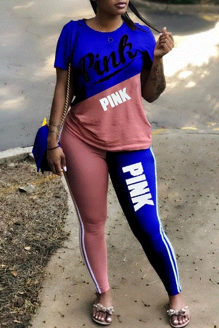 2021 High quality Casual 2 Piece Sets Women Tracksuits Set Letter Print Plus Size Sweatsuit Top Skinny Pants  Outfits