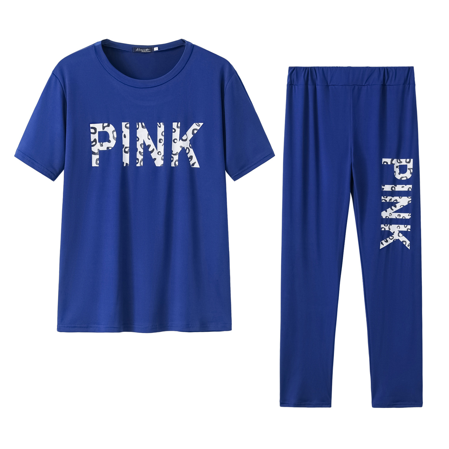 2021 High quality Casual 2 Piece Sets Women Tracksuits Set Letter Print Plus Size Sweatsuit Top Skinny Pants  Outfits