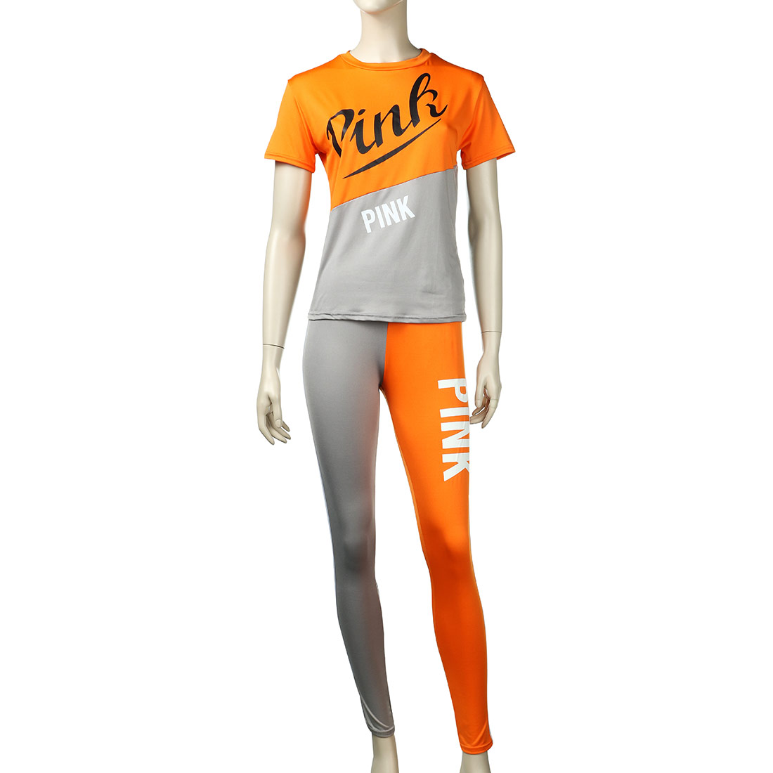 2021 High quality Casual 2 Piece Sets Women Tracksuits Set Letter Print Plus Size Sweatsuit Top Skinny Pants  Outfits
