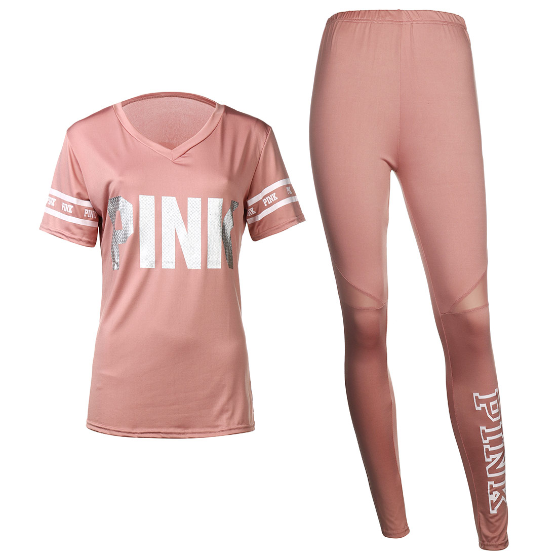 2021 High quality Casual 2 Piece Sets Women Tracksuits Set Letter Print Plus Size Sweatsuit Top Skinny Pants  Outfits