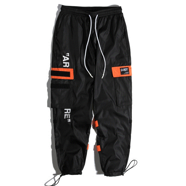 2021 High quality Men's Side Pockets Cargo Harem Pants  Hip Hop Casual Male Tatical Joggers Trousers Fashion Casual Streetwear Pants