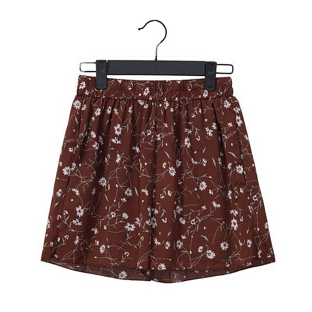 2021 High quality Loose Boho Floral Casual Women Chiffon Shorts Polka Dot Summer Holiday Shorts Plus Size S-5XL
