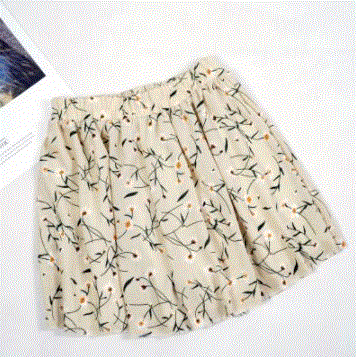 2021 High quality Loose Boho Floral Casual Women Chiffon Shorts Polka Dot Summer Holiday Shorts Plus Size S-5XL