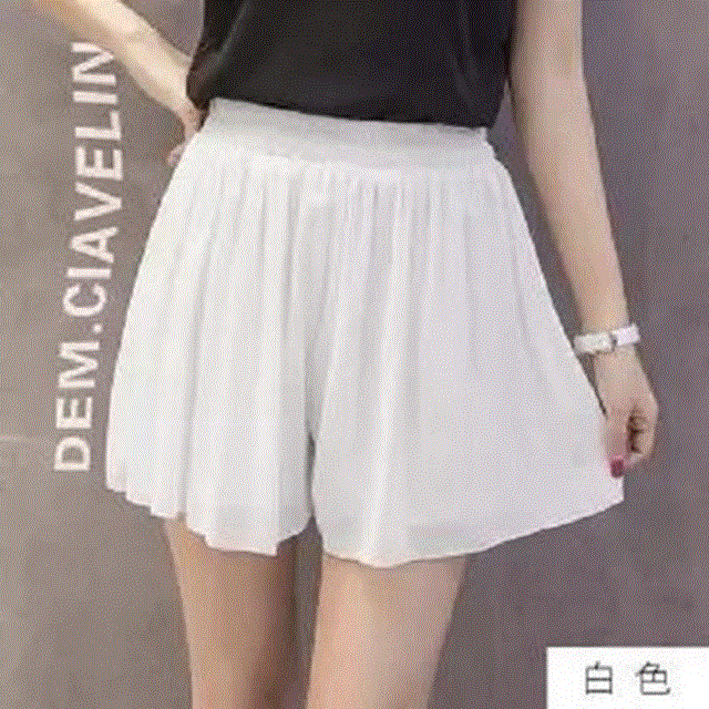 2021 High quality Loose Boho Floral Casual Women Chiffon Shorts Polka Dot Summer Holiday Shorts Plus Size S-5XL