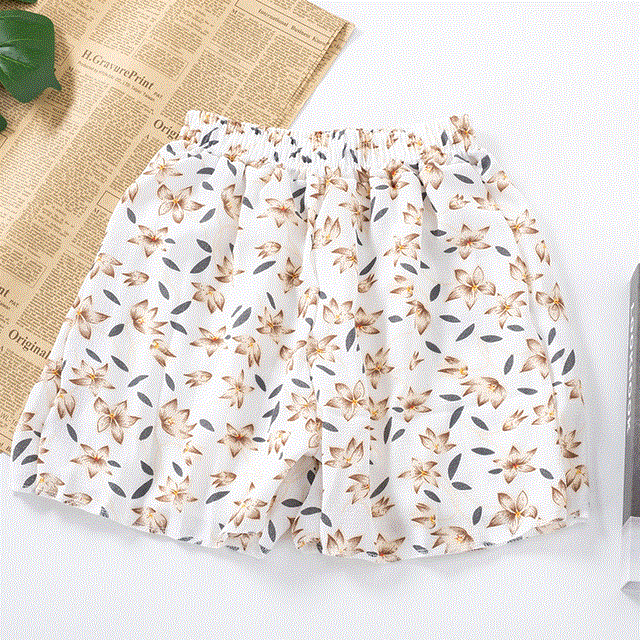 2021 High quality Loose Boho Floral Casual Women Chiffon Shorts Polka Dot Summer Holiday Shorts Plus Size S-5XL