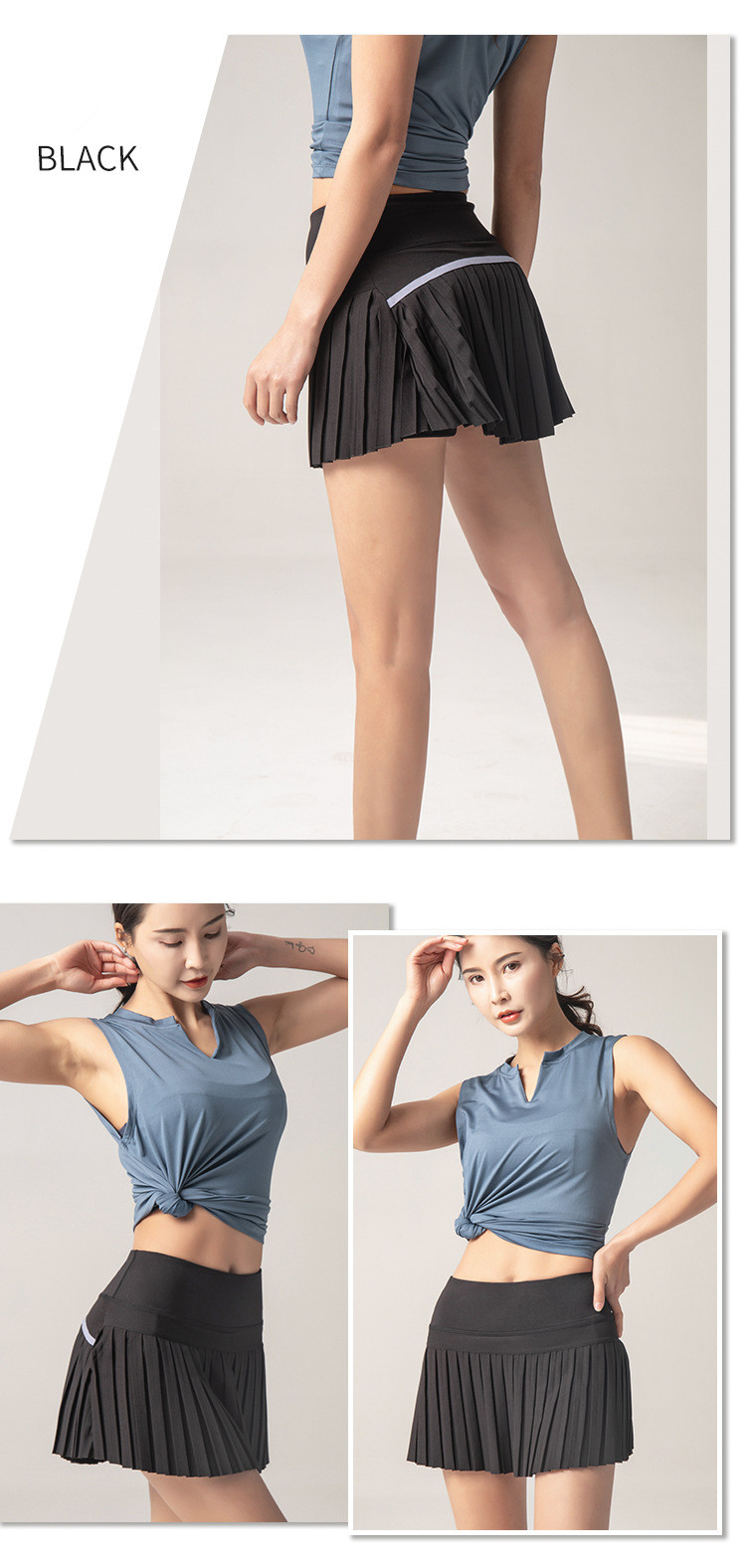 2021 High quality New Sports Fitness Shorts Women Anti-Exposure Outdoor Quick Drying Culottes Running Gym Short Skirt
