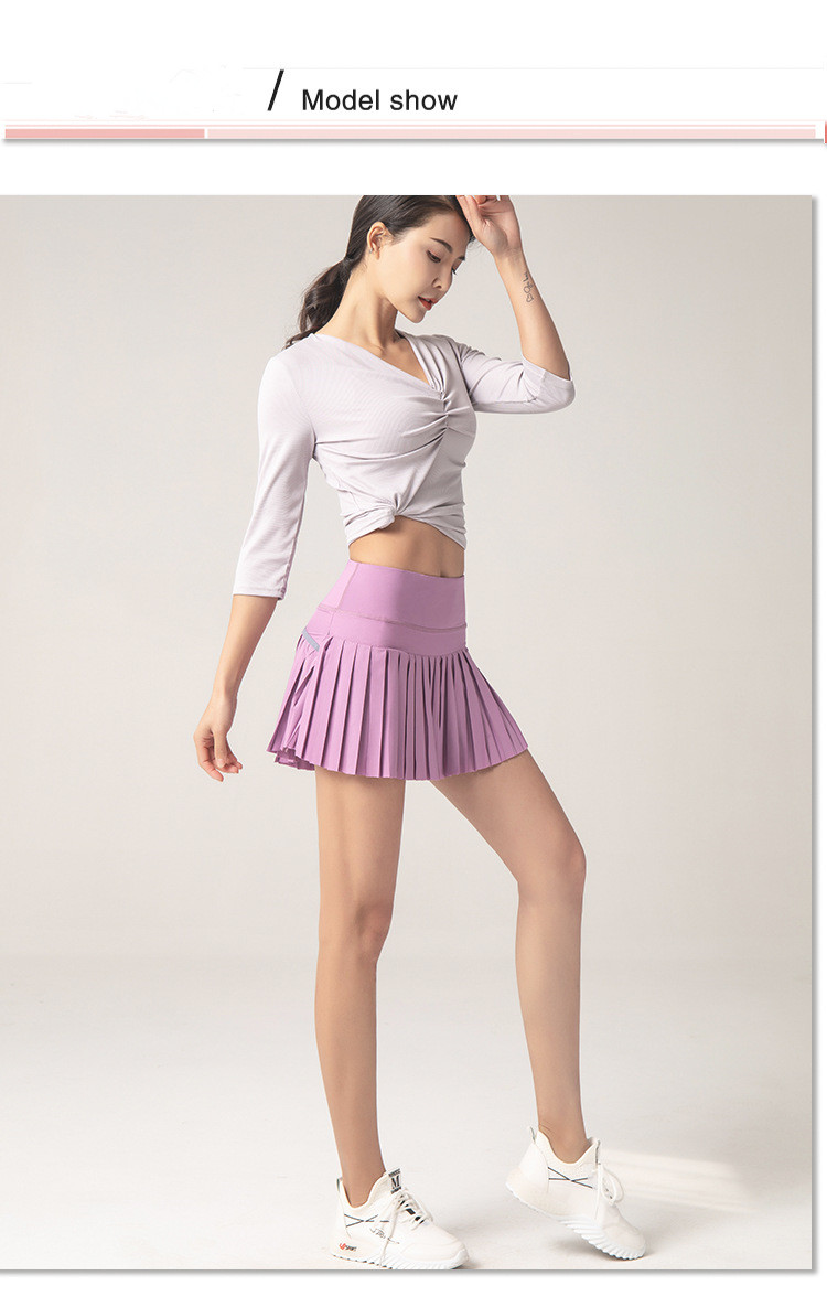 2021 High quality New Sports Fitness Shorts Women Anti-Exposure Outdoor Quick Drying Culottes Running Gym Short Skirt