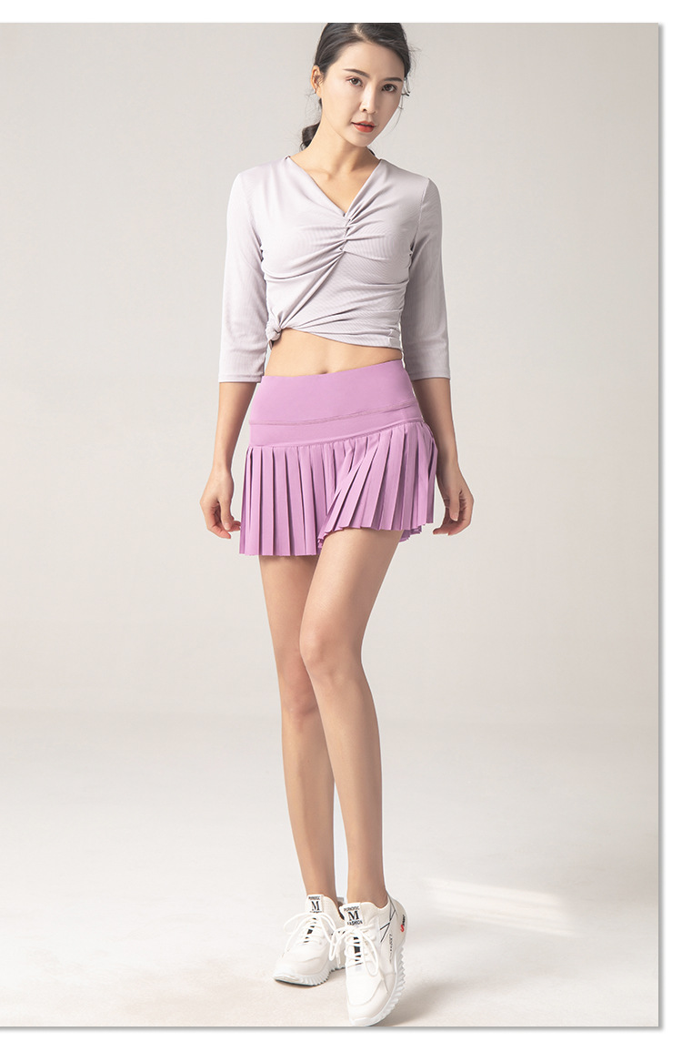 2021 High quality New Sports Fitness Shorts Women Anti-Exposure Outdoor Quick Drying Culottes Running Gym Short Skirt