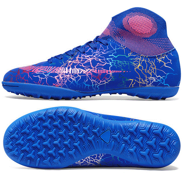 2021 High quality Men High Ankle Outdoor Football Boots Shoes Soccer Cleats Women Cleats Football Fashion Sneakers