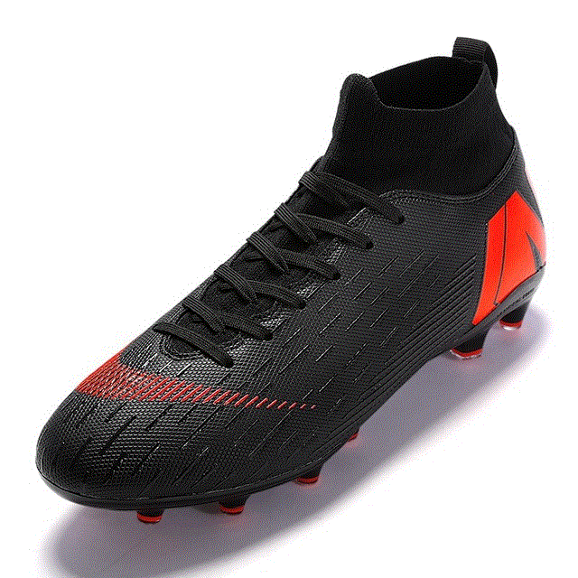 2021 High quality Hot Men High Ankle Football Shoes Long Spikes Outdoor For Men Women Soccer Shoes Fashion Sneakers
