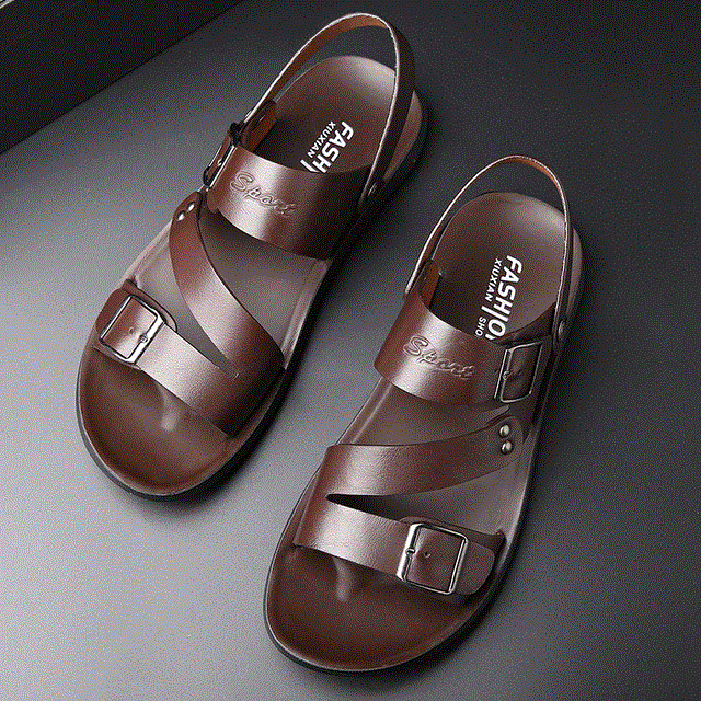 2021 High quality New Casual Fashion Men Shoes Slip-On Soft Non-slip Beach Summer Sandals Slippers Flats Flip Flop