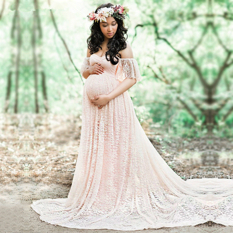 2021 High quality Long Maternity Clothes Pregnancy Dress Dresses For Photo Shoot Maxi Gown Dresses For Pregnant Women