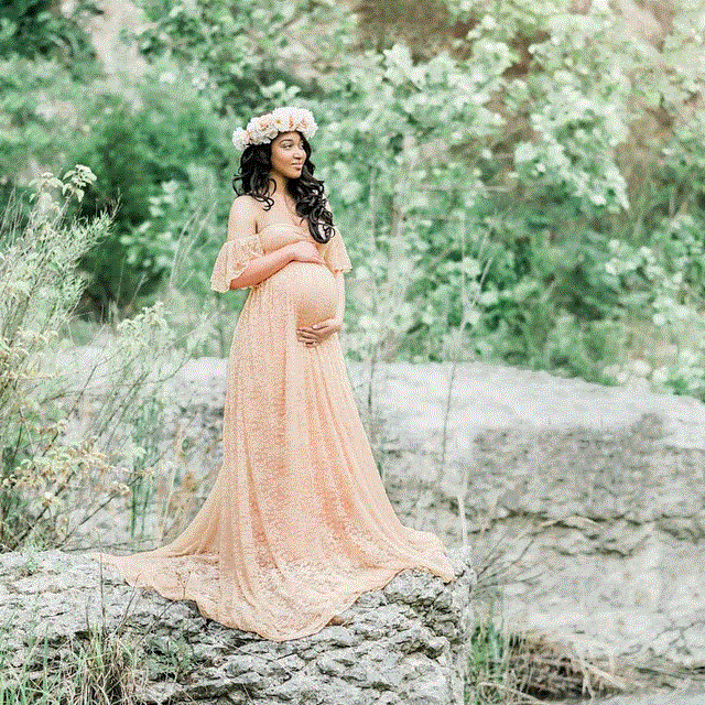 2021 High quality Long Maternity Clothes Pregnancy Dress Dresses For Photo Shoot Maxi Gown Dresses For Pregnant Women