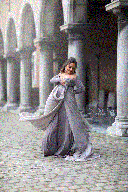 2021 High quality Shoulderless Long Sleeve Pregnancy Dress Maternity Maxi Gown Dresse For Photo Shoot Pregnant Clothes