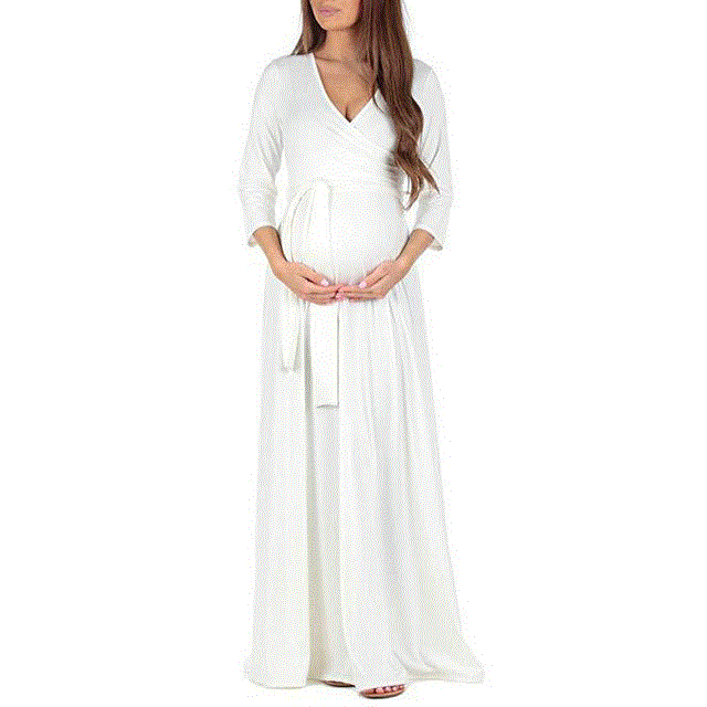 2021 High quality Maternity Clothes Dresses For Pregnancy Women V-Neck Dress Female Nursing Clothing For Photo Shoot
