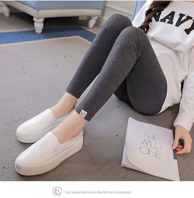 2021 High quality Elegant Maternity Leggings Low Waist Belly Pants For Pregnant women Soft Pregnancy Thin Trousers