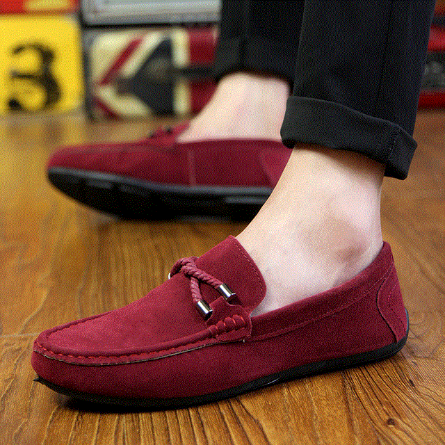 2021 High quality Spring Summer NEW Men Loafers and Slip-Ons Comfortable Flat Casual Shoes Soft Leather Driving Shoes