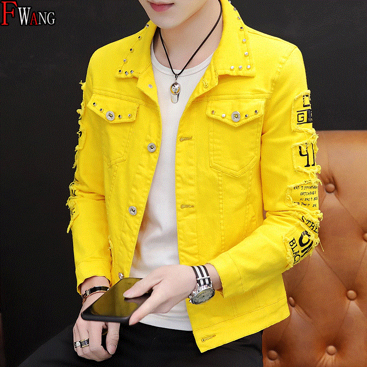 2021 High quality Spring Autumn Jeans Coat Men Korean-style Fashion Students Versatile Jacket Male Wear Summer New
