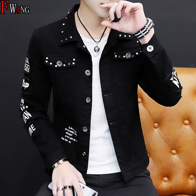 2021 High quality Spring Autumn Jeans Coat Men Korean-style Fashion Students Versatile Jacket Male Wear Summer New