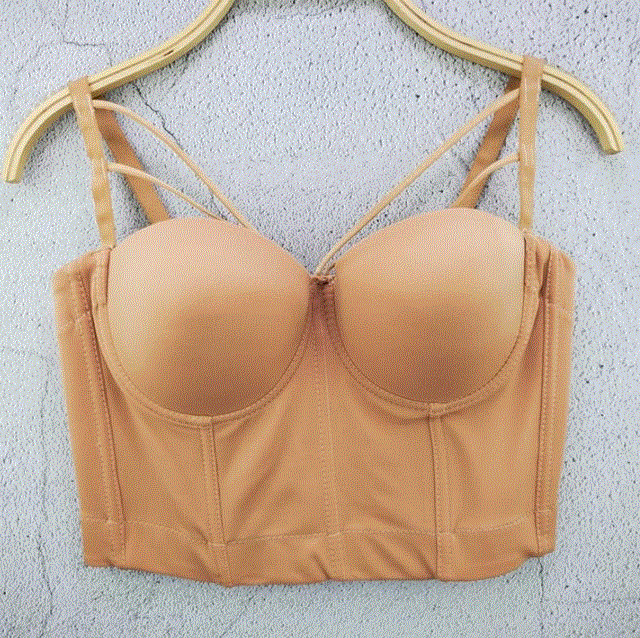 2021 High quality Plus Size Fashion Mesh Push Up Bralet Women Corset Bra Night Club Party sexy Cropped Tops Vest