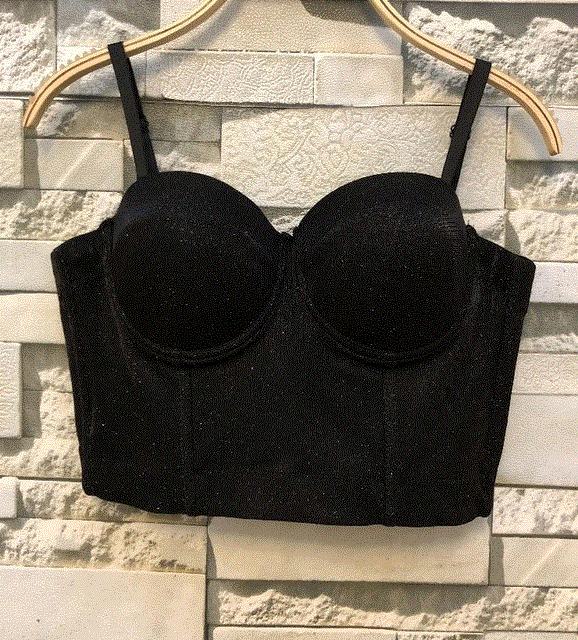 2021 High quality Plus Size Fashion Mesh Push Up Bralet Women Corset Bra Night Club Party sexy Cropped Tops Vest