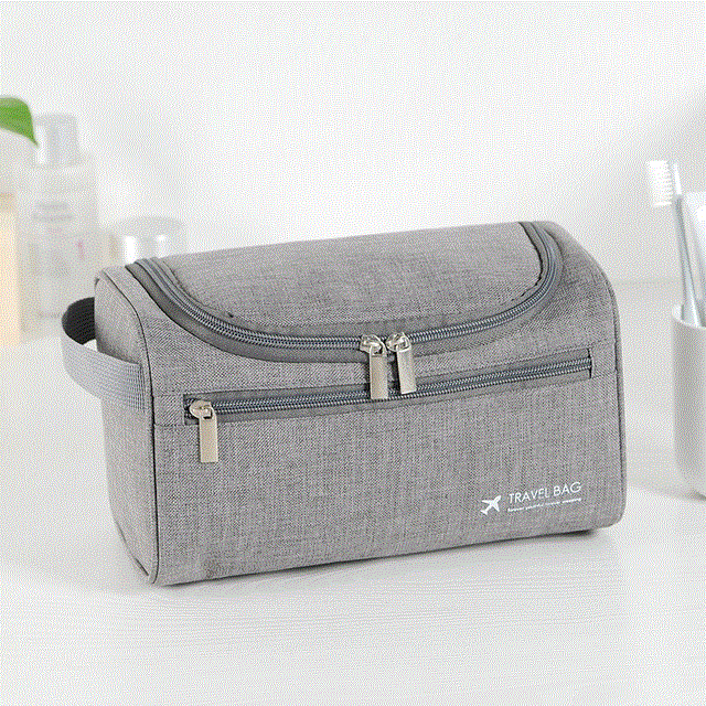 2021 High quality Women Men Hanging Cosmetic Bag Business Makeup Case Travel Zipper Storage Pouch Wash Bath Kit