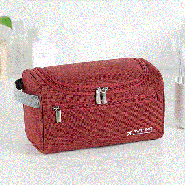 2021 High quality Women Men Hanging Cosmetic Bag Business Makeup Case Travel Zipper Storage Pouch Wash Bath Kit