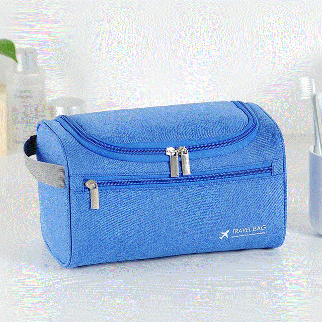 2021 High quality Women Men Hanging Cosmetic Bag Business Makeup Case Travel Zipper Storage Pouch Wash Bath Kit