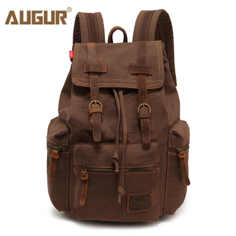 2021 High quality New men backpack vintage canvas backpack school bag Male travel bags large capacity laptop backpack