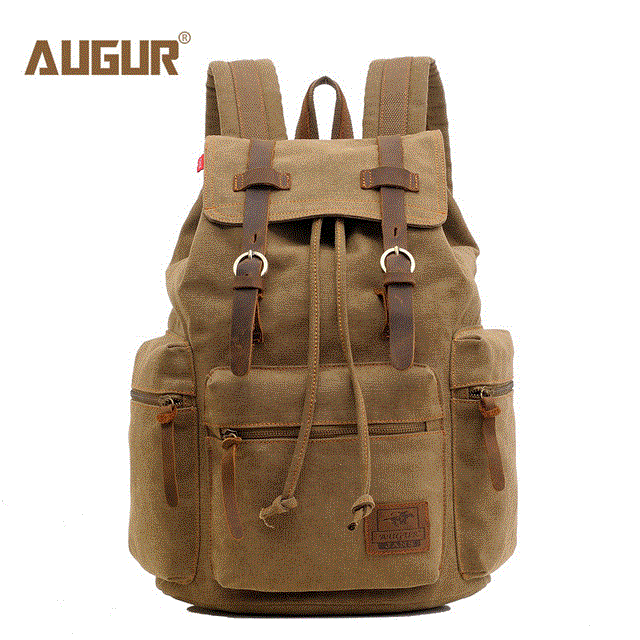 2021 High quality New men backpack vintage canvas backpack school bag Male travel bags large capacity laptop backpack