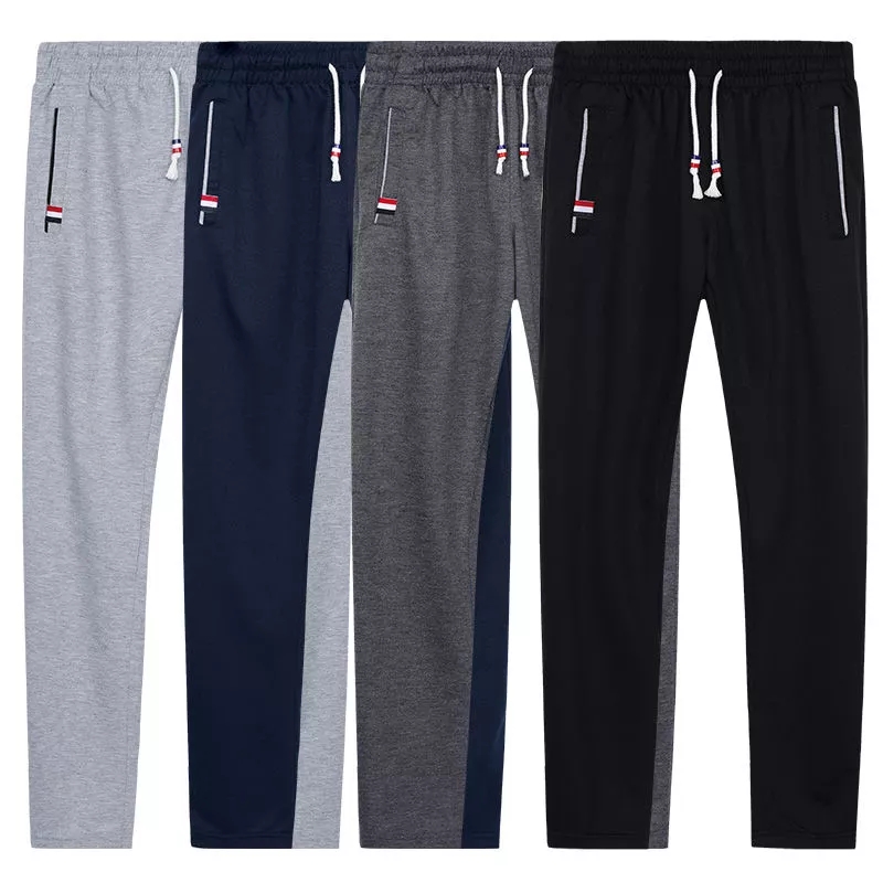 2021 High quality Sweatpants Plus Size Men Joggers Track Pants Elastic Waist Sport Casual Trousers Baggy Fitness Gym