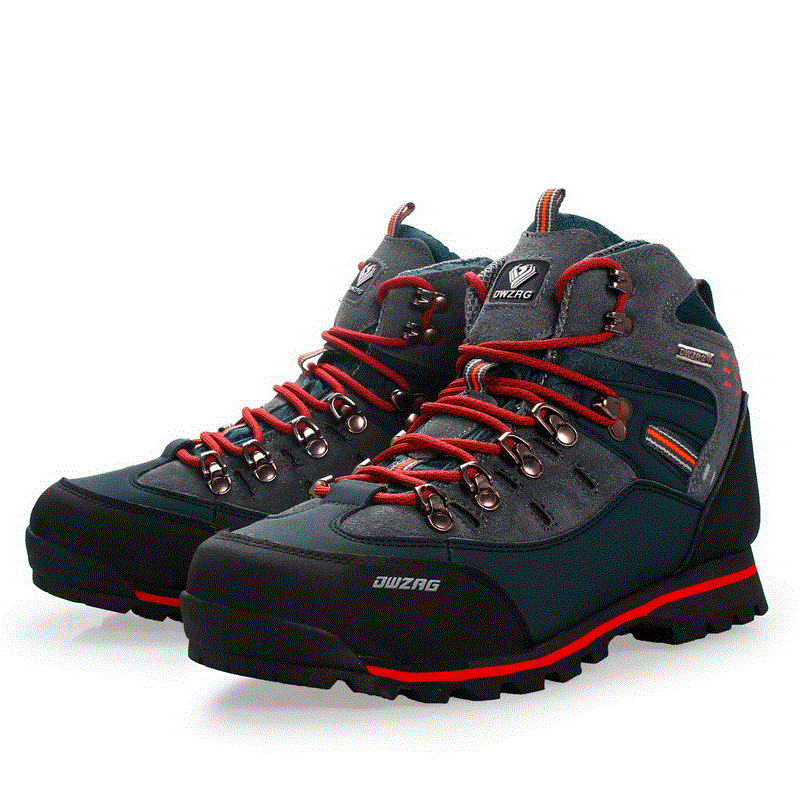 2021 High quality Men Hiking Shoes Waterproof Shoes Climbing Fishing Boots Outdoor Sports High Ankle Trekking Sneakers