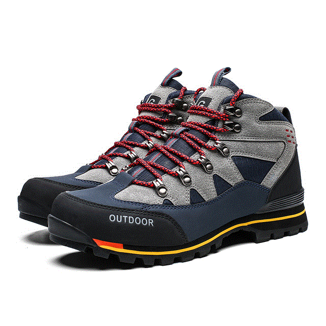 2021 High quality Men Hiking Shoes Waterproof Shoes Climbing Fishing Boots Outdoor Sports High Ankle Trekking Sneakers